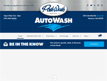 Tablet Screenshot of poshwash.com